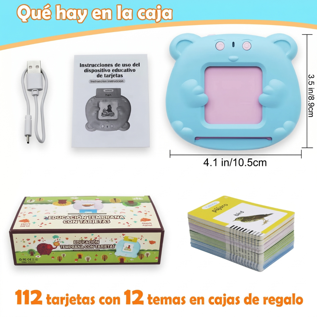 Mi Primer Tutor: Lector interactivo con 224 palabras y 12 temas